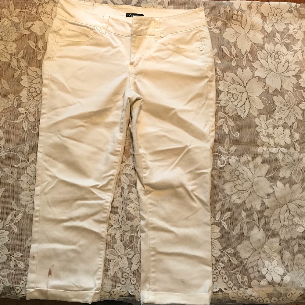 Los Angeles white REVE  skinny capris in size 3
